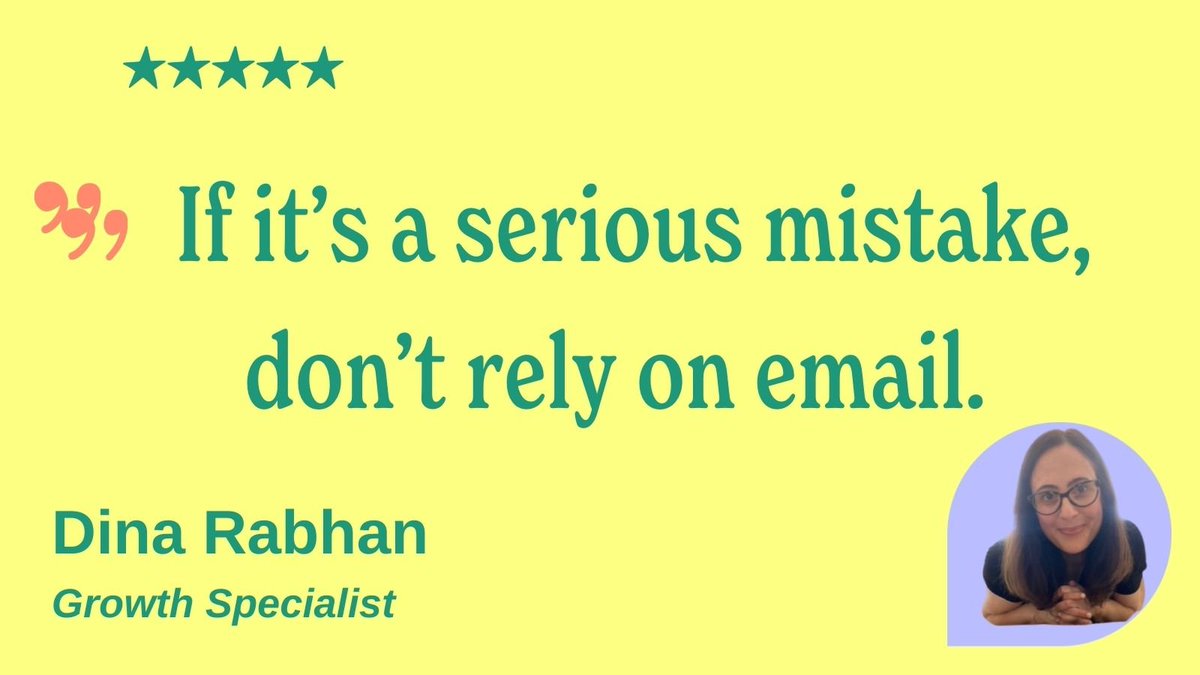 Our Senior Content and Community Manager,<a href="/notoriuswg/">SharonWeissGreenberg</a> asked <a href="/RealDinaRabhan/">Dina Rabhan</a> for input for our latest blog, "How to Nail That Apology Email." True to her Twitter handle she pushed back and kept it real! #keepingitreal #thursdaythoughts

More here: eu1.hubs.ly/H03PNfy0