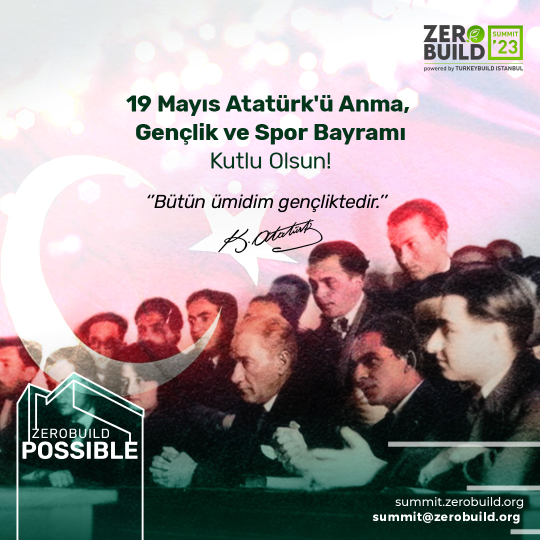 zerobuildist's tweet photo. 19 Mayıs Atatürk'ü Anma, Gençlik ve Spor Bayramı kutlu olsun!

#SıfırEnerji #19mayıs https://t.co/B4skSZTQbo