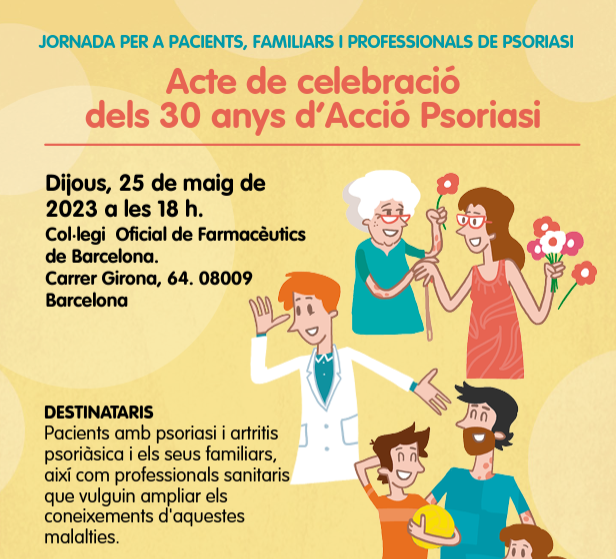 accionpsoriasis's tweet photo. ¡Buenos días! ¡Bon dia!  ¿Te gustaría celebrar juntos el 30 aniversario de @accionpsoriasis? ¡Te esperamos el próximo jueves 25 de mayo en #Barcelona con todos estos profesionales  👇🧵

(Inscripciones aquí: https://t.co/uWSopWqNmF) https://t.co/IOaincsEwH