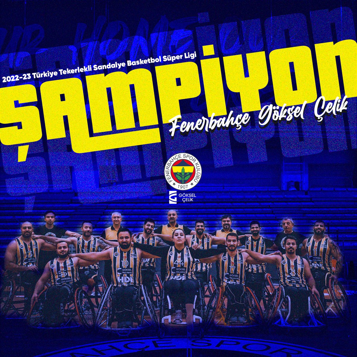 🏆 Üst üste 2. Kez Türkiye Tekerlekli Sandalye Basketbol Süper Ligi Şampiyonu Fenerbahçe Göksel Çelik! 💛💙🤩

#WeAreFenerbahçe 💪