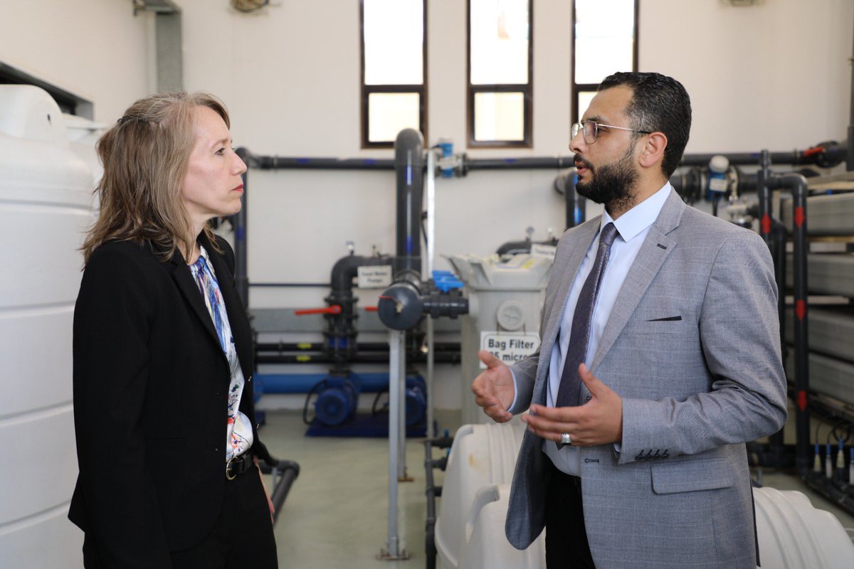 SheriR_Anderson's tweet photo. Delighted to visit @UniversityHash &amp; engage with its faculty and students. Their use of research and innovation to tackle crucial challenges such as climate change and water scarcity is impressive. A commendable commitment to a sustainable future.
#Innovation #SDGs" https://t.co/Qs2059Xohs
