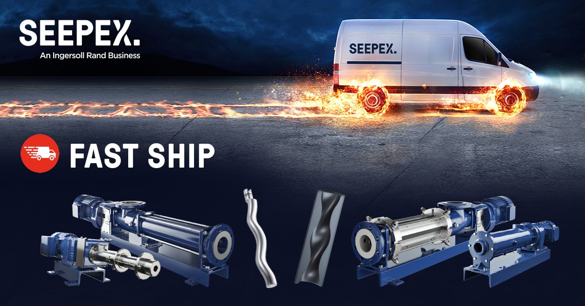 The SEEPEX Fast Ship is helping customers keep their processes up &amp; running with minimal downtime. Select pumps are available in as few as 5 business days &amp; other build-to-order models available in 2-3 weeks. When in trouble, customers can rely on SEEPEX! ow.ly/Ge7L50Ojw9E