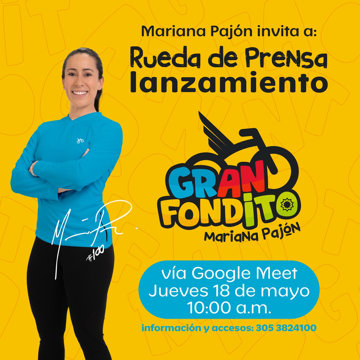 alejavillegasl's tweet photo. #VidaDePR hoy liderando la Rueda de Prensa de lanzamiento del Gran Fondito de nuestra @marianapajon
👏🏼👏🏼👏🏼
Si eres periodista y te interesa el tema, escríbeme un DM https://t.co/P1UvaN6Ktt