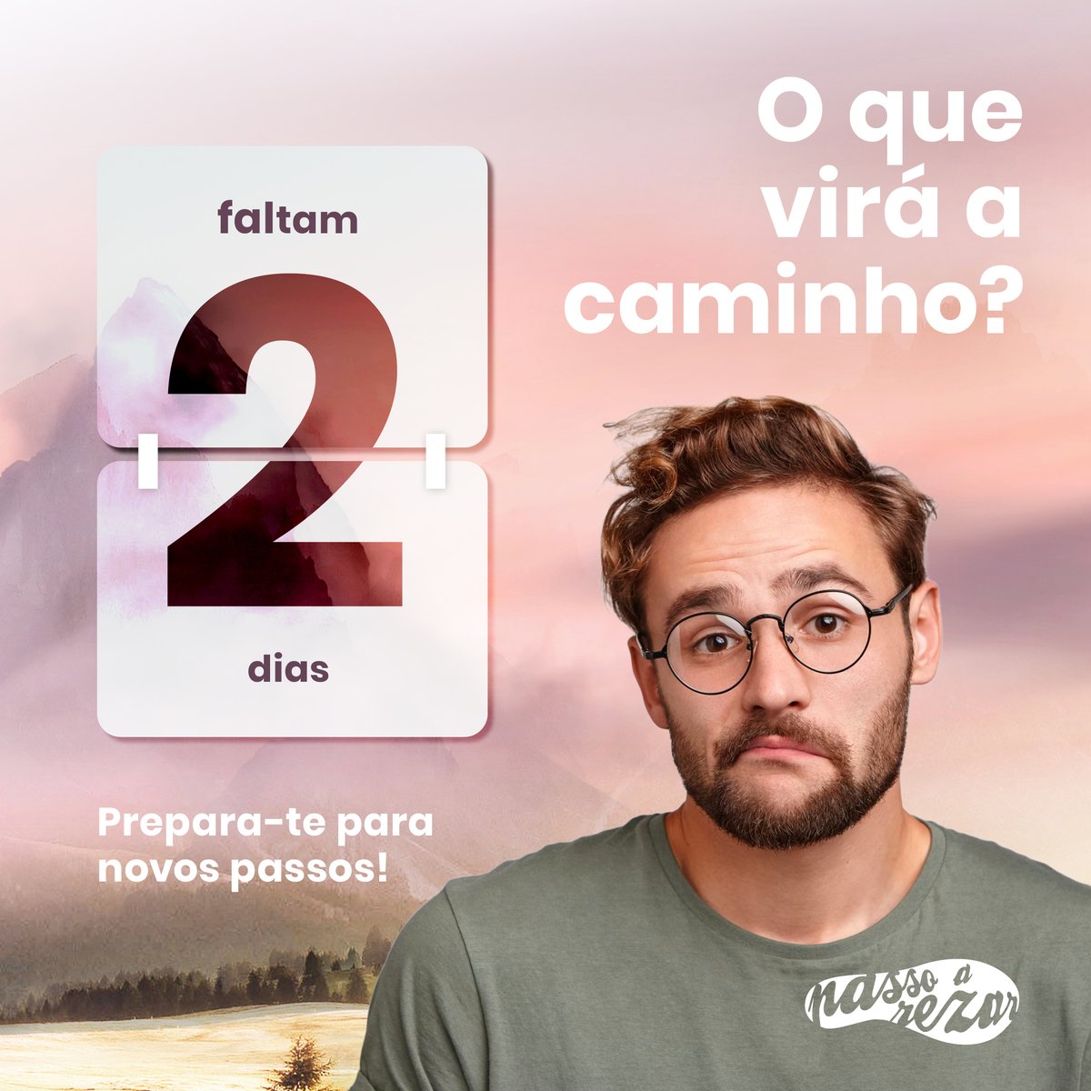 rmop_portugal's tweet photo. O que virá a caminho? Prepare-se para novos passos do Passo-a-Rezar! 
Faltam 2 dias  

#passoarezar #oracao #tecnologia #novaapp #novosite https://t.co/j4HAX6c0YJ
