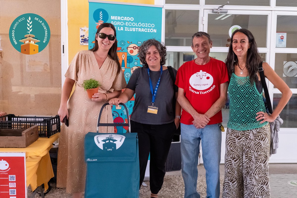 El martes, la EcoCesta del Mercado Agroecológico “La Ilustración” le tocó a Aroa López, de la UPO. Un carro de nuestro ecomercado lleno de productos sanos, ecológicos y de cercanía. Nos vemos el curso que viene. 
<a href="/pablodeolavide/">Pablo de Olavide</a>
@elenjambresinreina
 <a href="/ceicambio/">ceicambio</a>
 @tomatomatelavega