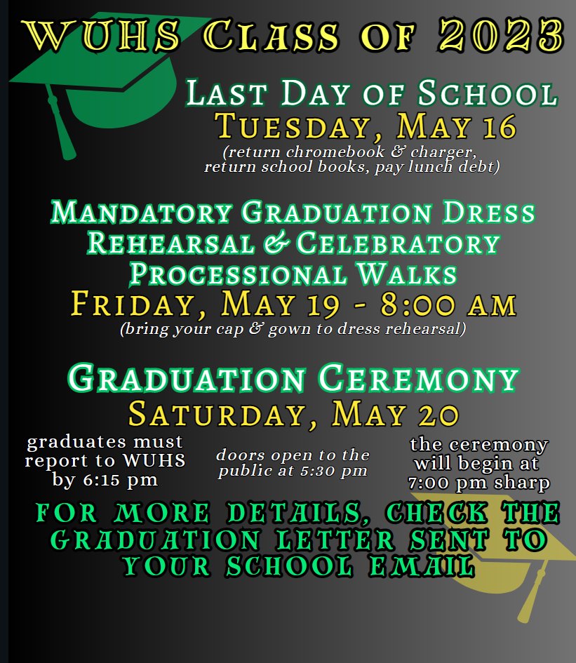 WUHS Senior Information