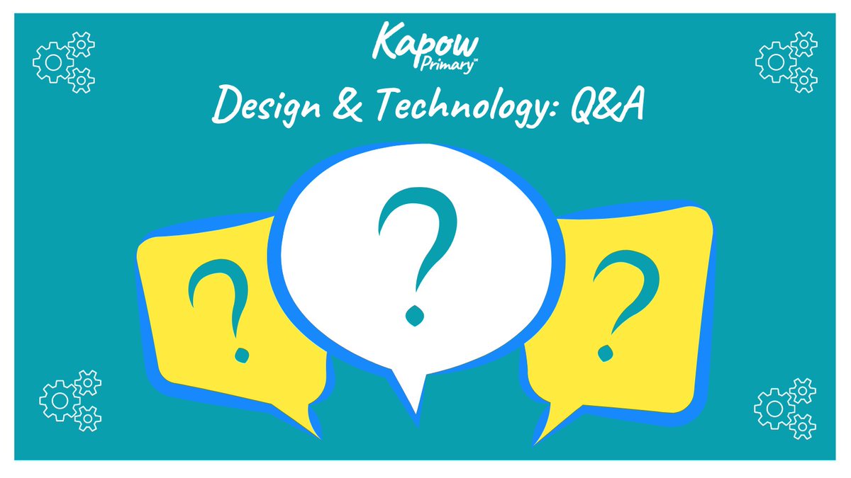 We are planning a Q&A style webinar for #PrimaryDT, and we would like to gather some of your most burning questions. 

These could be about leading D&T or #curriculumplanning to specific subject knowledge questions. 

No question is too big or too small.

#Designandtechnology