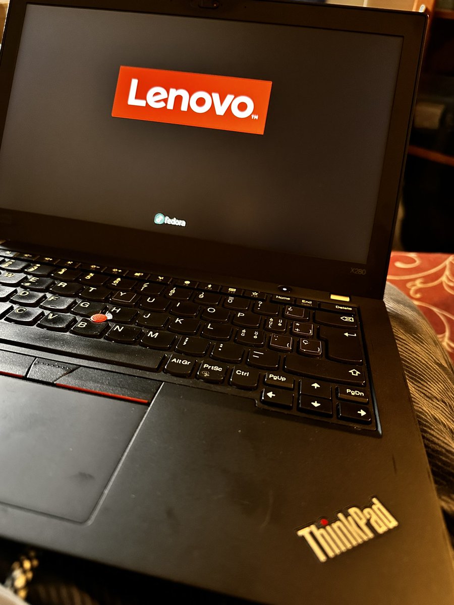 GoXonLine's tweet image. Trying @fedora 38 with my brand new Thinkpad x280. @lenovo #linux #fedoralinux #fedora38 #gbulinux #LenivoIN  #ThinkPadThursday