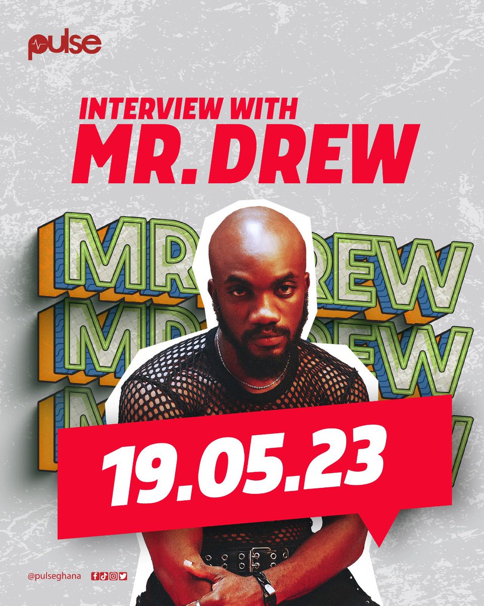 PulseGhana's tweet photo. We have @mrdrewofficial up next tomorrow right here at Pulse Ghanaπ₯
Are you ready!! Donβt miss out
#PulseInterviews #MrDrew https://t.co/Nkw8QYxtxv