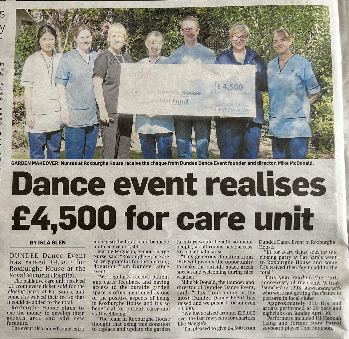 tweetdde's tweet image. Thanks to everyone who bought a DDE Closing Party ticket this year and also to the DJs who waived their fee so it could be added to the total raised for Roxburghe House, it&apos;s so much appreciated ❤️ #dde2023