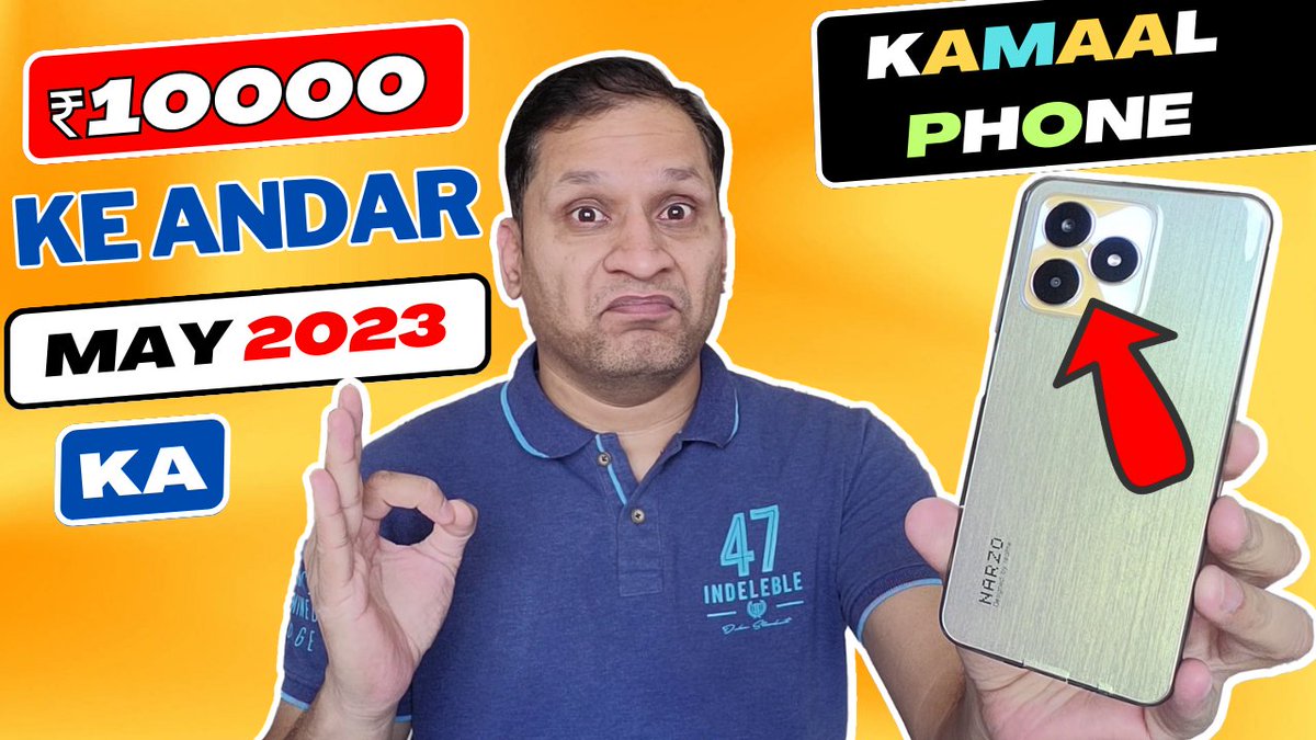 Best Smartphone Under ₹10000 in May 2023 Is Saal ka Zabardast Smartphone 🔥🔥 youtu.be/aqzCydZdquY #realmenarzoN53 #NarzoN53
