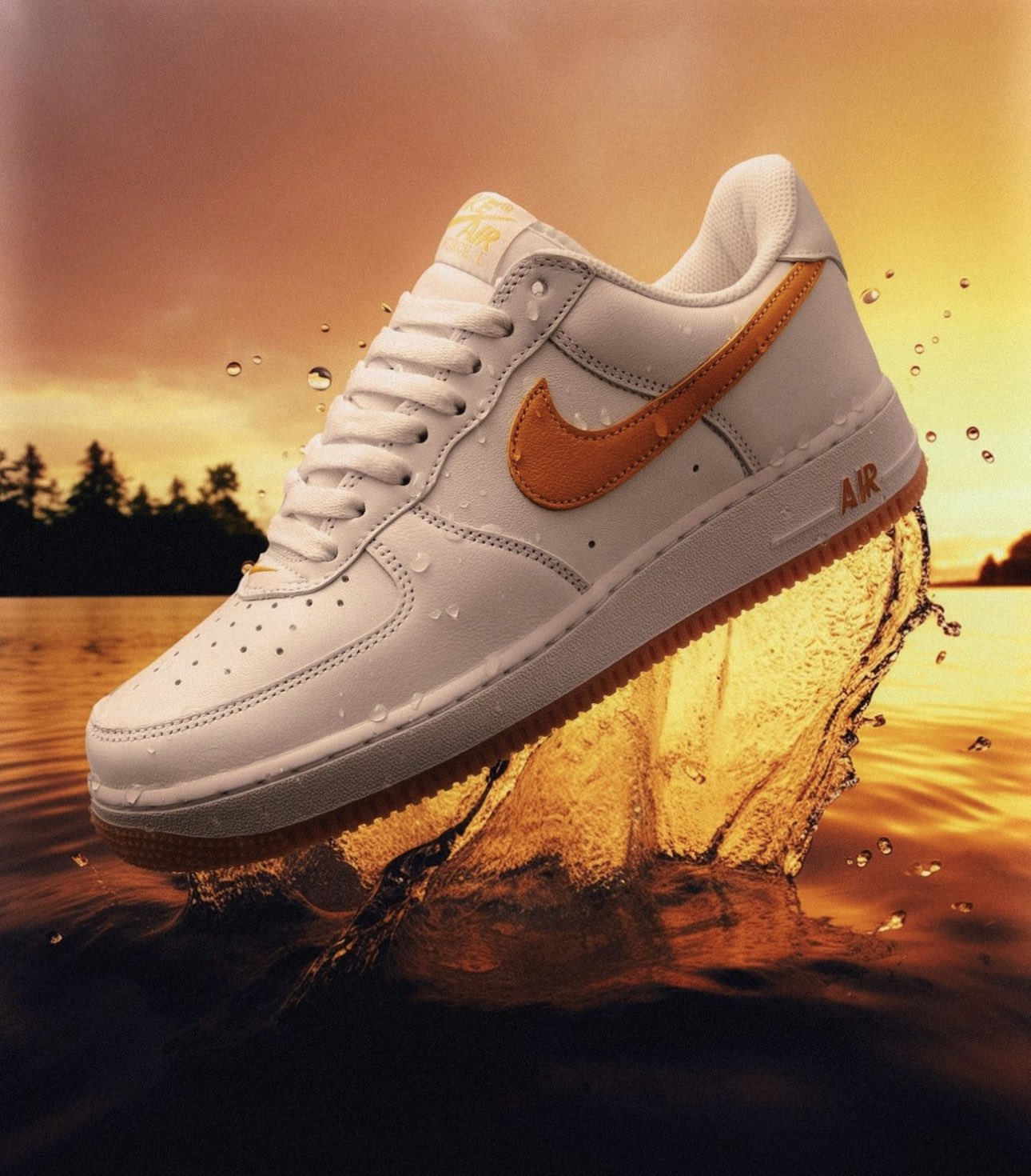 Air force 1 white orange peel new arrivals