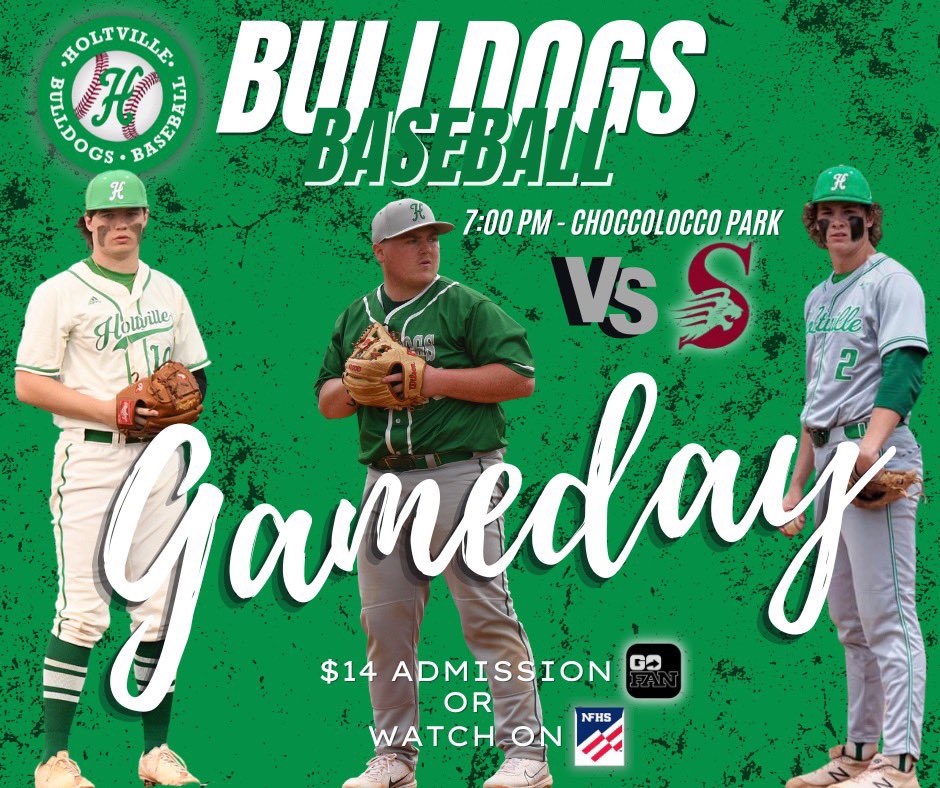 It's Gameday Bulldog Nation!   The Championship series begins today at Choccolocco Park in Oxford vs the Sardis Lions.  
⌚ 7:00 pm
🎟 gofan.co/app/events/993…

🖥nfhsnetwork.com/events/ahsaa/g…
*Reminder that there will be people posting links that are not safe.   Use only this link