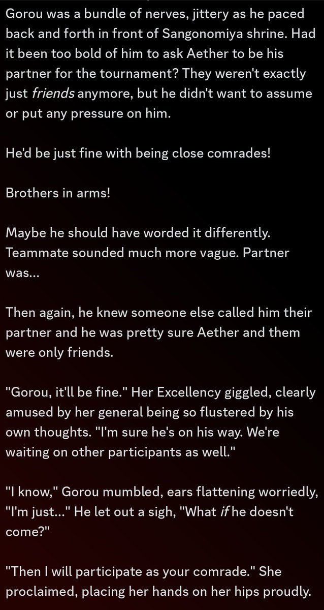 FlowerofFira's tweet photo. Happy Birthday, Gorou! Fun fact: Gorother is one of my favorite Aether ships! It's a shame it's so rare...
Enjoy your tournament with Aether as your partner! ❤️💛☀️
#Gorother https://t.co/pT9GzVqrgE