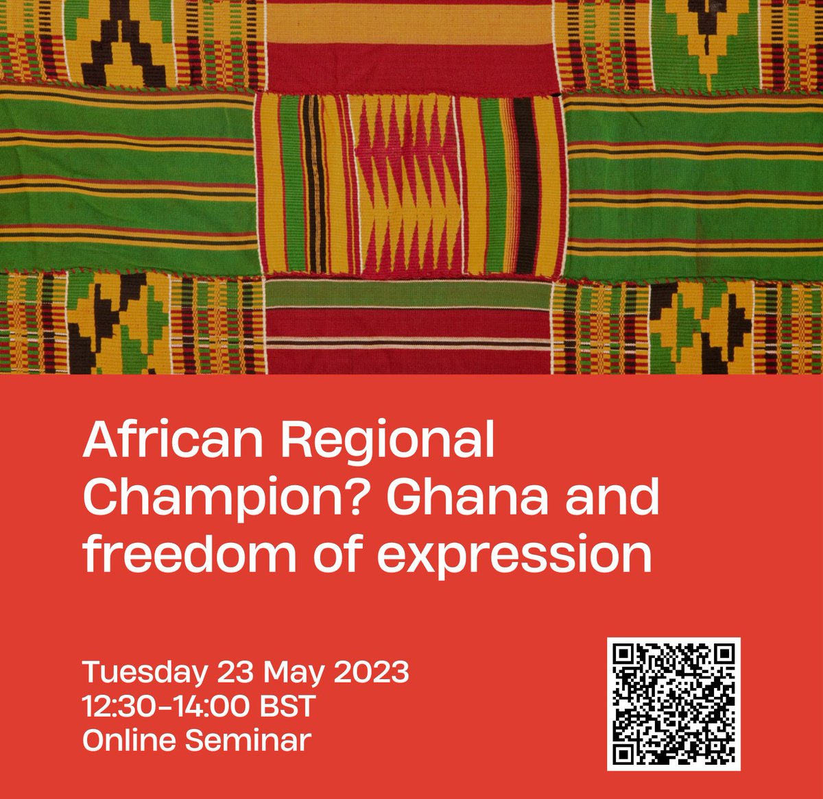 #MediaFreedom: #ICWS online event NEXT WEEK ‘African Regional Champion? #Ghana and freedom of expression’ on 23 May, 12:30-14:00 BST with
@abbottkingsley and speakers @AAYeboahBanin
@kwakudavidgh @rdwomoh
commonwealth.sas.ac.uk/events/african… #freespeech #pressfreeedom #africa