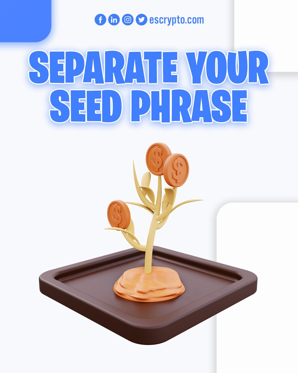 zert_com's tweet image. A seed phrase is a selection of 12 words that are randomly generated. You will need these to recover your self-custody crypto wallet.

#recoveryprocess #offlinestorage #seedphrasesecurity #cryptoprotection #custodialresponsibility #confidentiality #personalsecurity