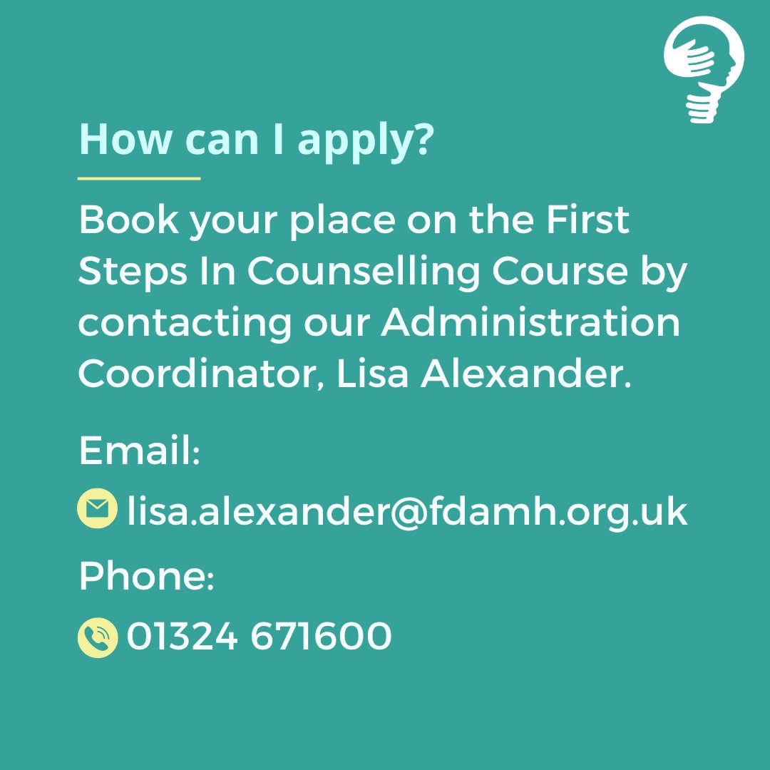 Introducing our brand new training course, First Steps to Counselling 🛋️💬

Starting on Friday 16th June, this course is an excellent first step for those considering the COSCA Counselling Skills course. See below for further info 👇 #MentalHealthTraining #CounsellingSkills