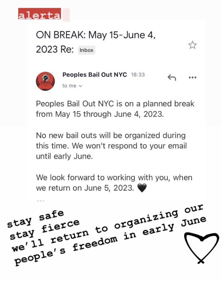 We’re on a short, planned break until June 5. 

We’ll be back to co-organizing our people’s freedom with you very sooooon.

Stay safe. Stay fierce. 🖤