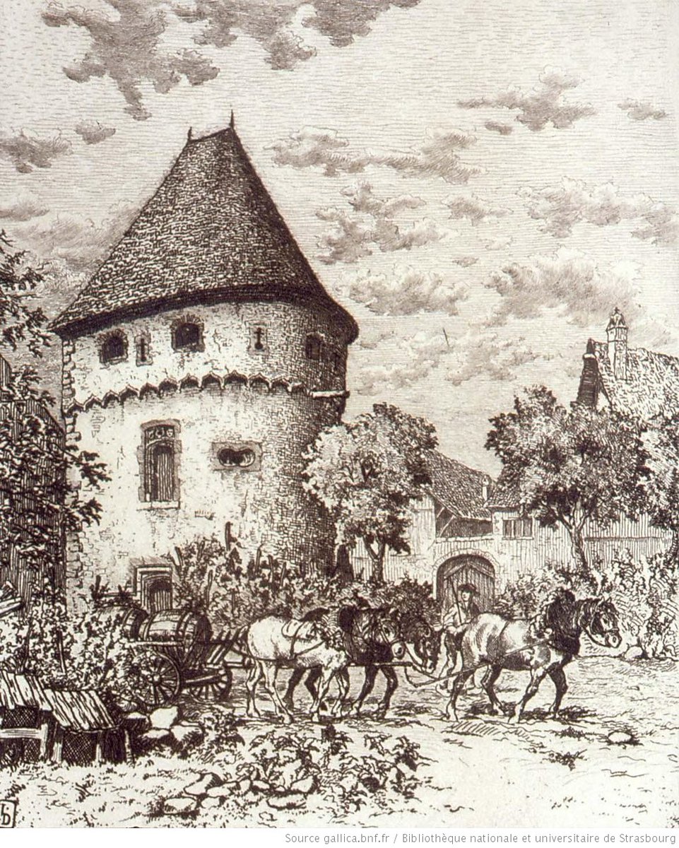 BotBNF's tweet photo. Ammerschwihr, Tour des Bourgeois, 1926 https://t.co/Q0XTLgAJrt https://t.co/nAPWSbwKYc