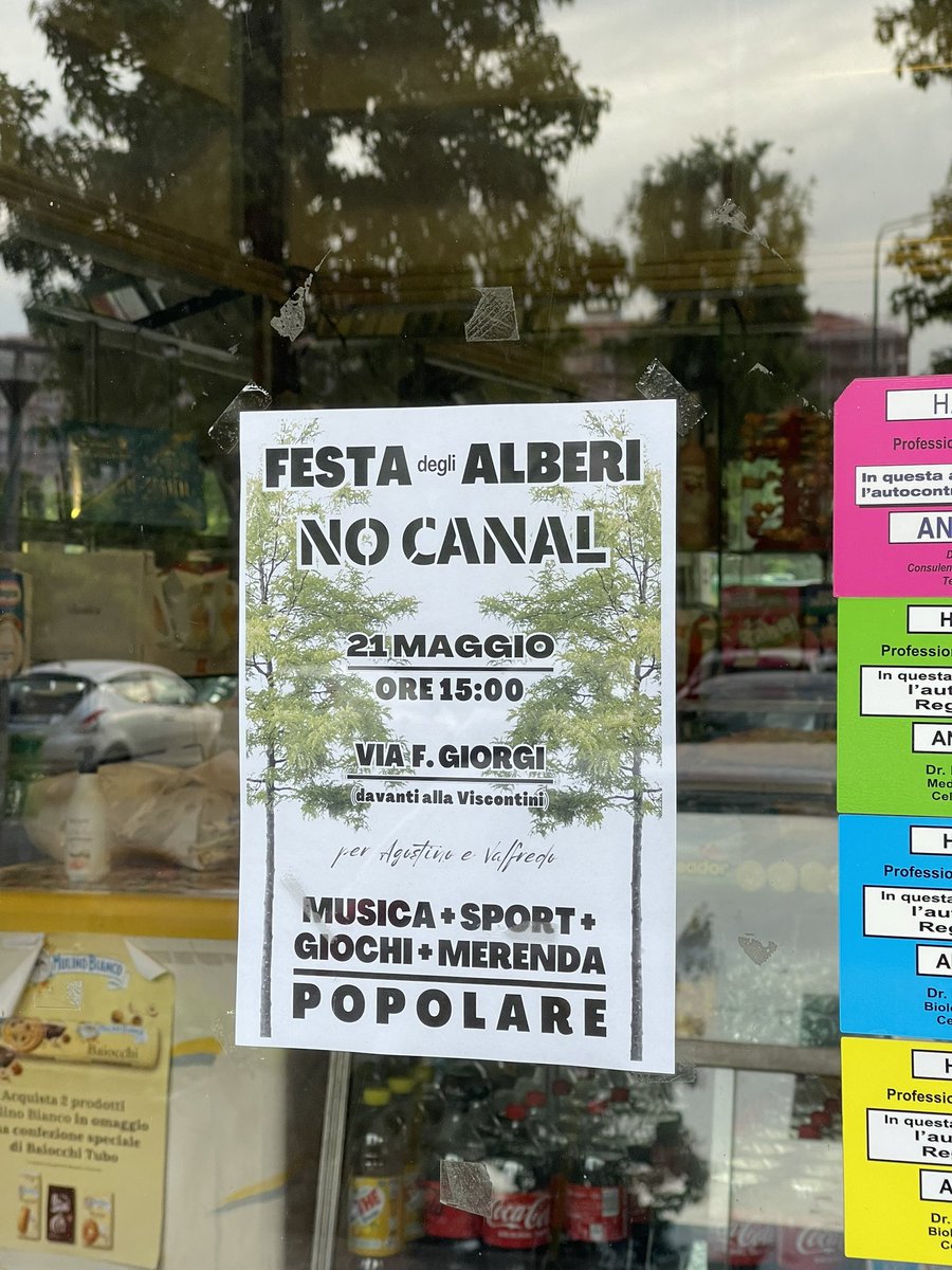Max_Mainardi's tweet photo. 🌳Festa degli alberi #NOCANAL
📌Domenica 21/05 h 15
📍Parco di Trenno,ingresso di via Giorgi
🎥Il video di @OffTopic_lab che sintetizza quella lotta e il libro scaricabile qui: https://t.co/wzYbll0OqK
🔎Per gli appassionati di FacciaLibro, i dettagli qui: https://t.co/uTvw0IVCh4 https://t.co/4MgSFD5Qdy