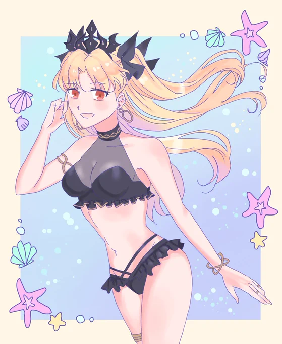 #暑いので水着絵で体温調節する 今年水着実装して欲しいという願いも込めて再掲