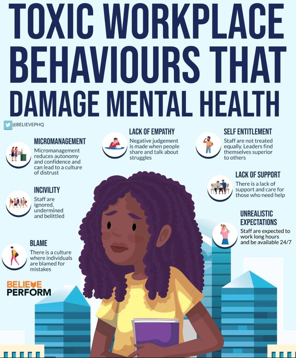 It's no secret that toxic workplace behaviours can seriously impact mental health

Let's strive to create healthier and more supportive work environments to protect our mental health!

ow.ly/Sj7650LgqqL

#MentalHealthAwarenessWeek #RaceEqualityMatters