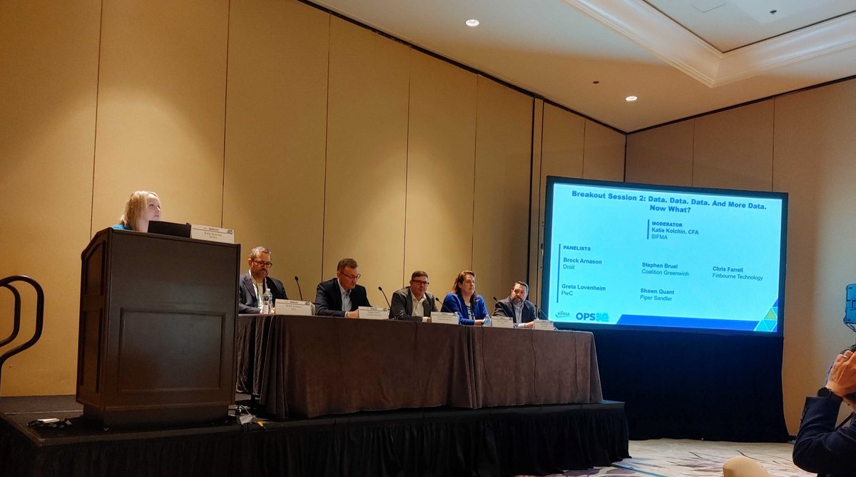 finbourne's tweet photo. We’re in Orlando for @SIFMA Ops 2023!
FINBOURNE's Christopher Farrell joined the panel 'Data. Data. Data. And more Data. Now what?' to explore how to unlock and understand valuable financial data insights to apply to your business.
#FINBOURNE #SIFMAOps #Datamanagement https://t.co/NGUeR7NhuO