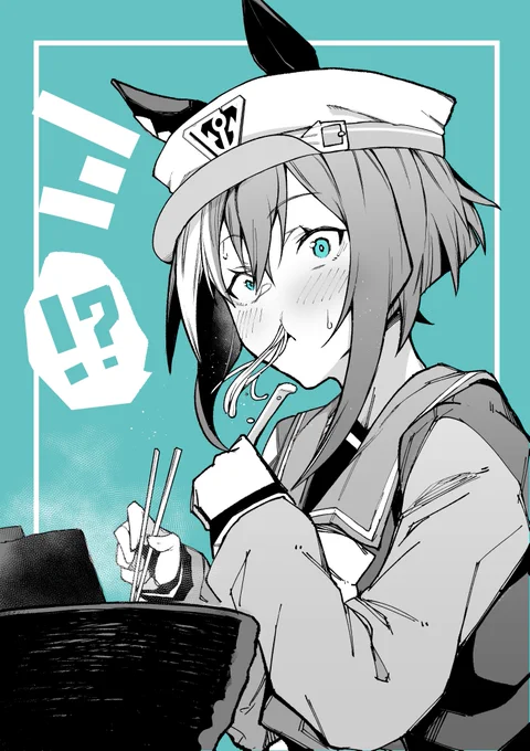 たまたまラーメン屋で出会ってしまったシュヴァルちゃん #ウマ娘