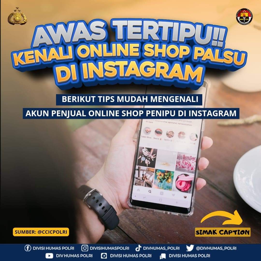 Awas Tertipu!! Kenali Online Shop Palsu di Instagram Sobat Polri kita perlu mengetahui ciri-ciri online shop penipu di Instagram. Karena kasus penipuan online ini dapat terjadi kapan saja dan dapat dialami siapa saja. Prilly Putri KW CANTIK BANGET