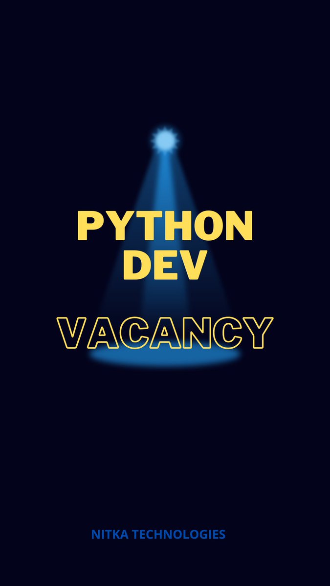 Are you a #Software Developer with a passion for #Python ? Look no further! Ask us 4 details! #vacancies #вакансия #nitkatech #nitkahiring #Jobs