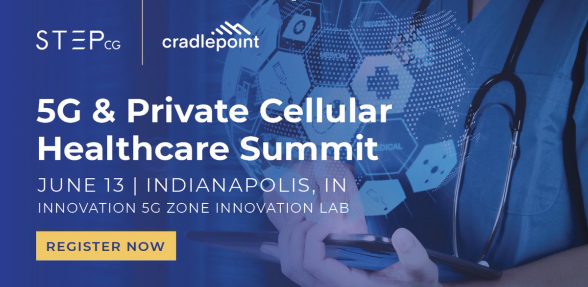 STEPcg's tweet photo. Join us for Day 1 of Industry 4.0 Healthcare Summit, exploring the transformative power of 5G in healthcare with @cradlepoint part of Ericsson.

Register now and secure your seat: https://t.co/FAjx5tiyod

#stepcg #cradlepoint #ericsson #healthcareIT https://t.co/CgfINk5fTh