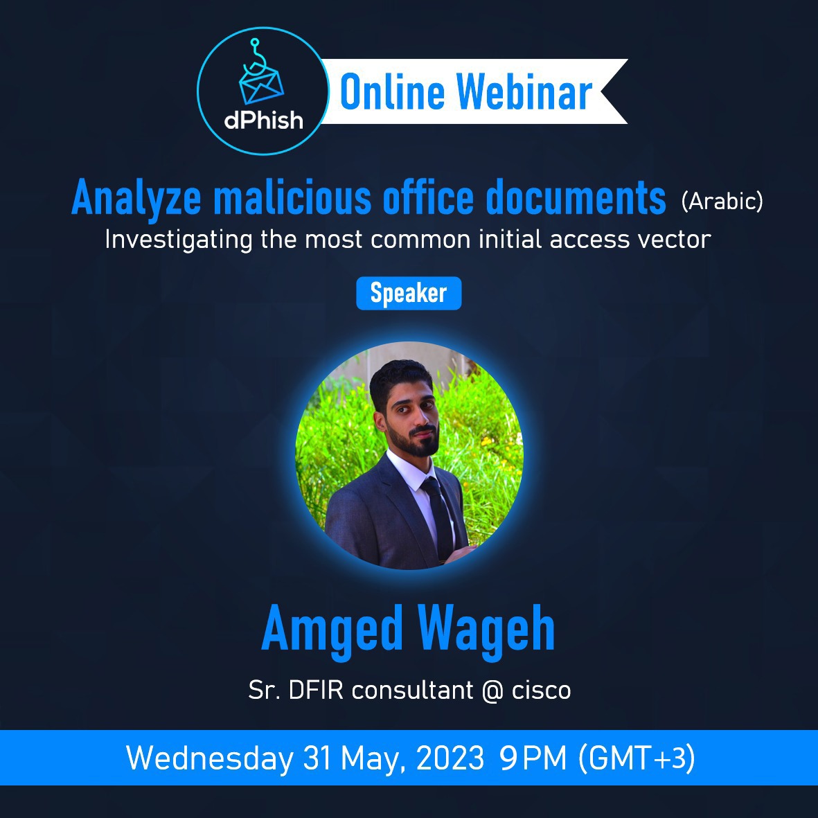 Can't wait to see you all to discuss analyzing MS-Office documents 🤙🤙 You can register here: events.teams.microsoft.com/event/389409b1… [Arabic]
#PhishingEmail #phishing #office #analysis #DFIR #malicious