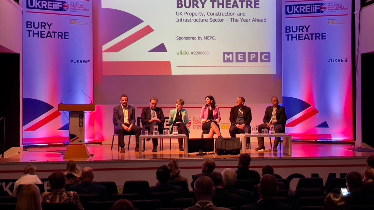 BritProp's tweet photo. ❓What should we look out for over the next year in 🇬🇧 property, construction and infrastructure?

Great insights from the panel on the final afternoon of #UKREiiF.  Our Chief Executive @MelanieLeech4 is joined by @FedHermesLtd, @avivainvestors, @ipagov, @LCR_Property and #MEPC. https://t.co/A41qY06qGz