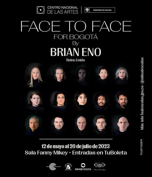 dark_shark's tweet photo. Face To Face For Bogota: Brian Eno's latest installation is in Bogota, Colombia until July 20, 2023 https://t.co/GlLBKcsnxZ https://t.co/JHbtTMqlpf