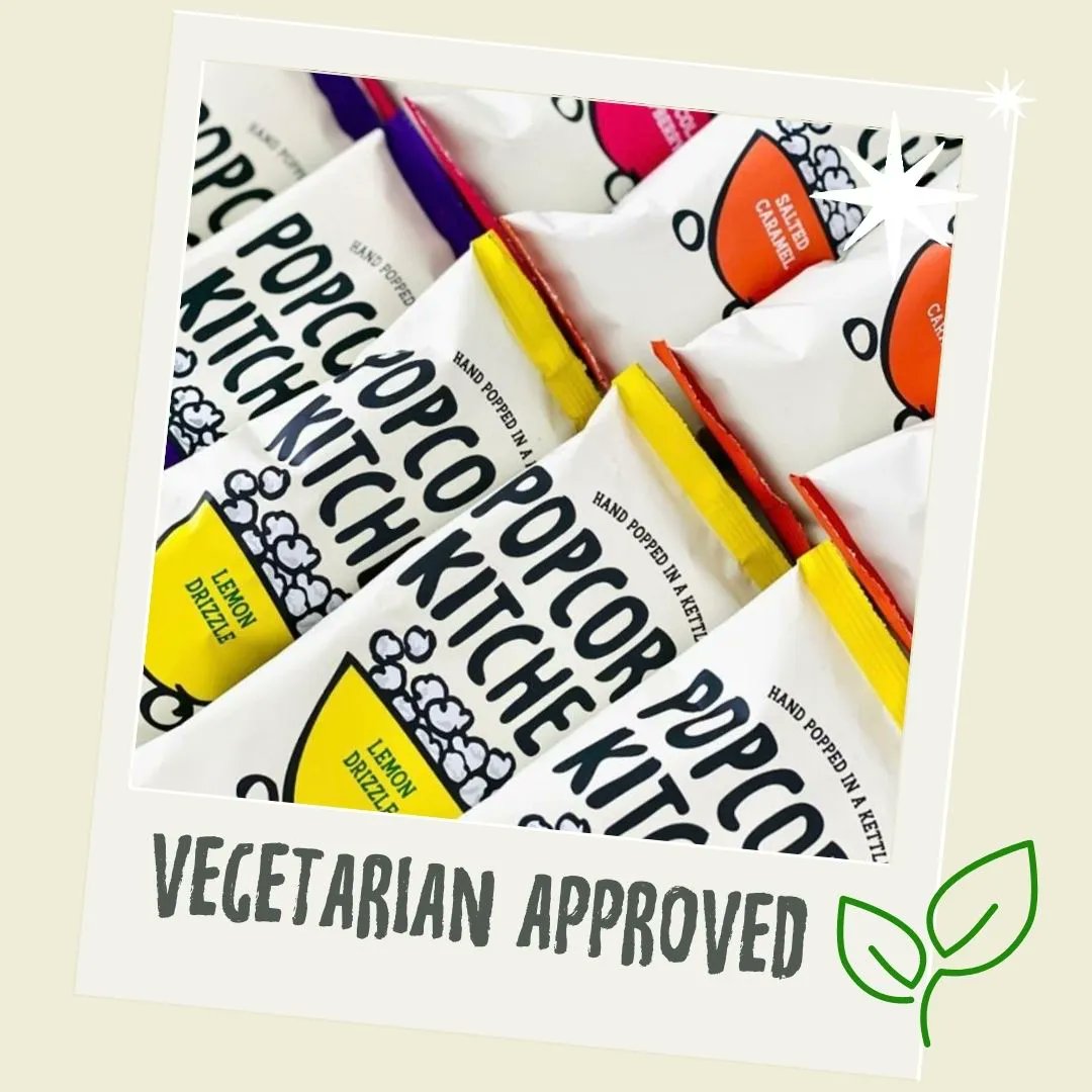 Did you know ALL of our popcorn is suitable for vegetarians?🌱

That means you can enjoy all the sweet and savoury deliciousness of our gourmet popcorn this #nationalvegetarianweek🍿

Shop the full range today: popcornkitchen.co.uk