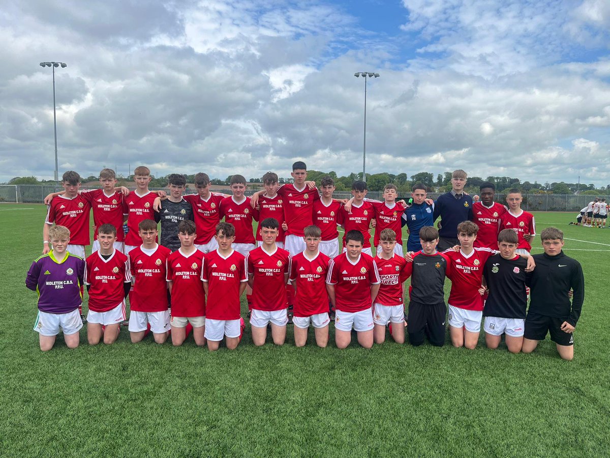 The u15s booked their spot in the Cork Cup Final with an extra-time 2-1 win against a very tough @CBC_AFC side today. Last year's u14 Cork Cup winners are now looking to make it two in a row. Congratulations to all of the squad and management. #MidletonCBSSoccer