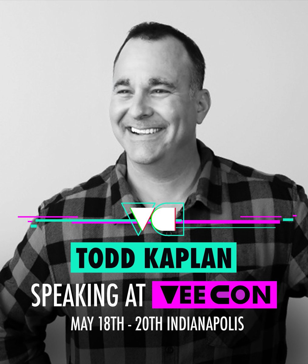 Todd Kaplan (@t_kap) on Twitter photo Excited for @VeeCon tomorrow!
I’ll be joined by <a href="/Bankoff/">Jim Bankoff</a>, @larenfritts, and <a href="/Densonology/">Chris Denson</a> to talk about new content models that can break through to meet the needs of today’s consumers. Swing by tomorrow May 19th @ 2PM if you’re in town!
See you there! đź’Ş
#VeeCon2023 Excited for @VeeCon tomorrow!
I’ll be joined by <a href="/Bankoff/">Jim Bankoff</a>, @larenfritts, and <a href="/Densonology/">Chris Denson</a> to talk about new content models that can break through to meet the needs of today’s consumers. Swing by tomorrow May 19th @ 2PM if you’re in town!
See you there! đź’Ş
#VeeCon2023