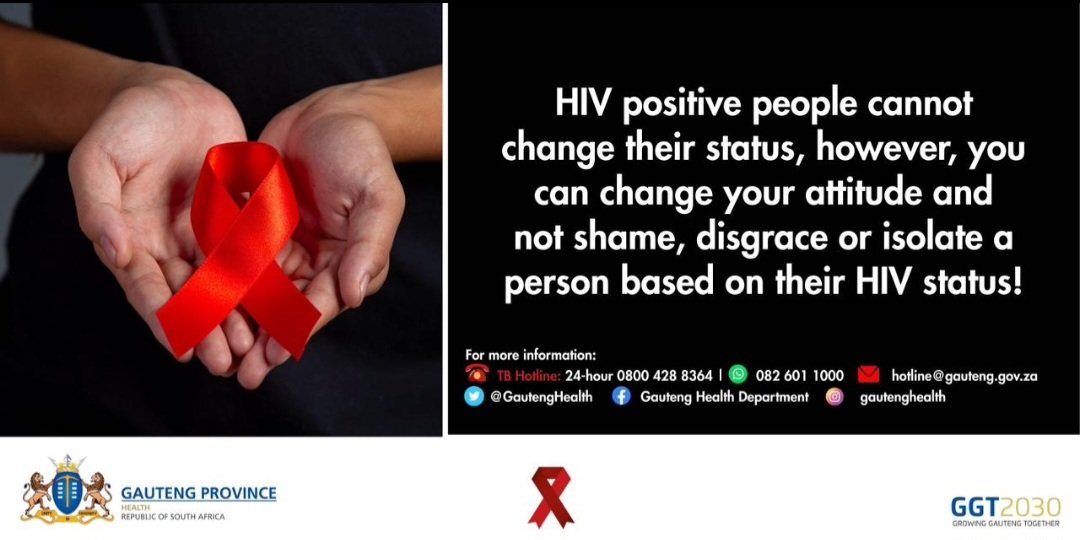 HIV positive people cannot change their status, however you can change your attitude and not shame based on their HIV status 
#ChekaImpilo
#AsibeHealthyGP
