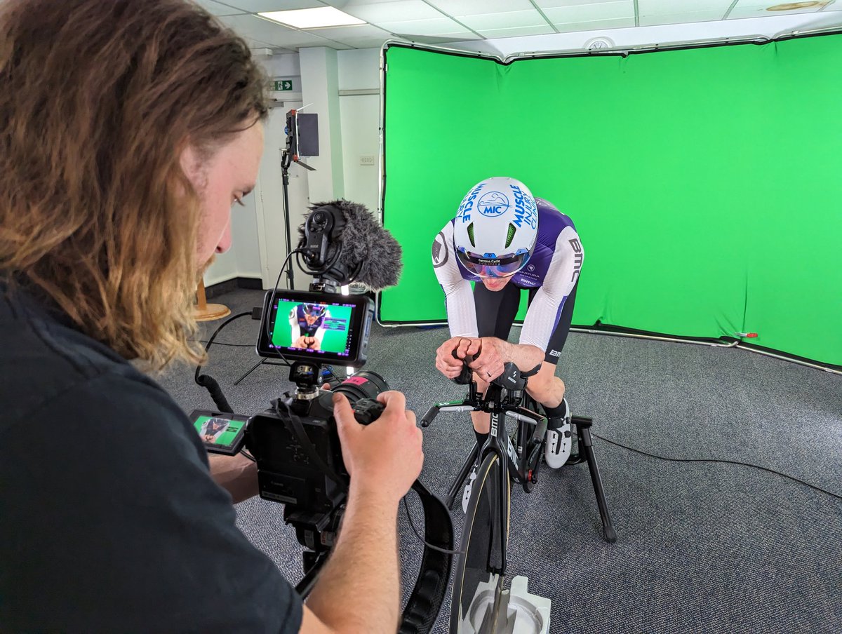 Filming with <a href="/gcntweet/">GlobalCyclingNetwork</a>.... Apparently I'm on the moon !   #ride24 <a href="/endura/">John Peters</a> @Appsbroker <a href="/wahoofitness/">Wahoo</a>