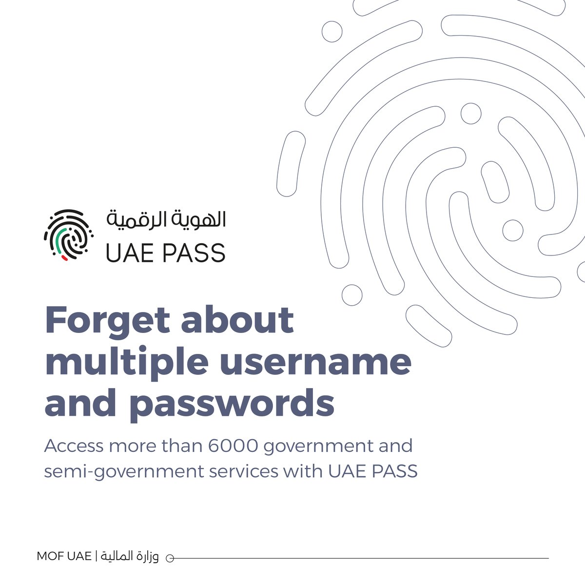 UAE PASS is a single digital ID to log into multiple government/semi-government websites and apps, sign and verify documents digitally, and save and share official documents

Available for download on App Store and Google Play.

#UAEPASS #digitalservices #uaegovernment