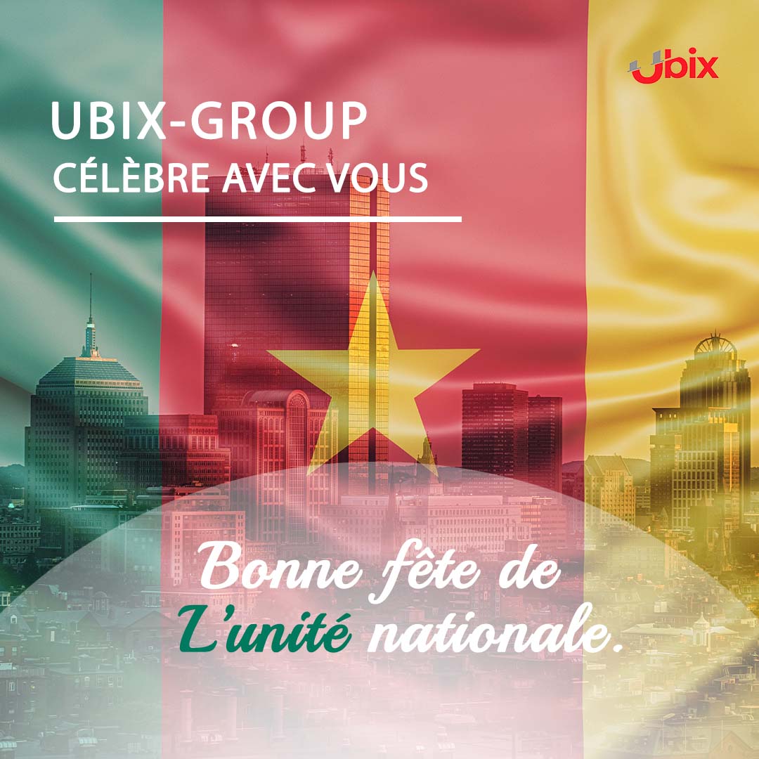 ubix_group's tweet photo. D'une seule et même voix, toute l'équipe de @ubix_group vous souhaite une heureuse célébration.

Nous continuons de sensibiliser et œuvrer pour la transformation numérique des entreprises Camerounaises et Africaines.

Bonne fête de l'unité nationale.

#20mai2023 https://t.co/LHGByAvoMC