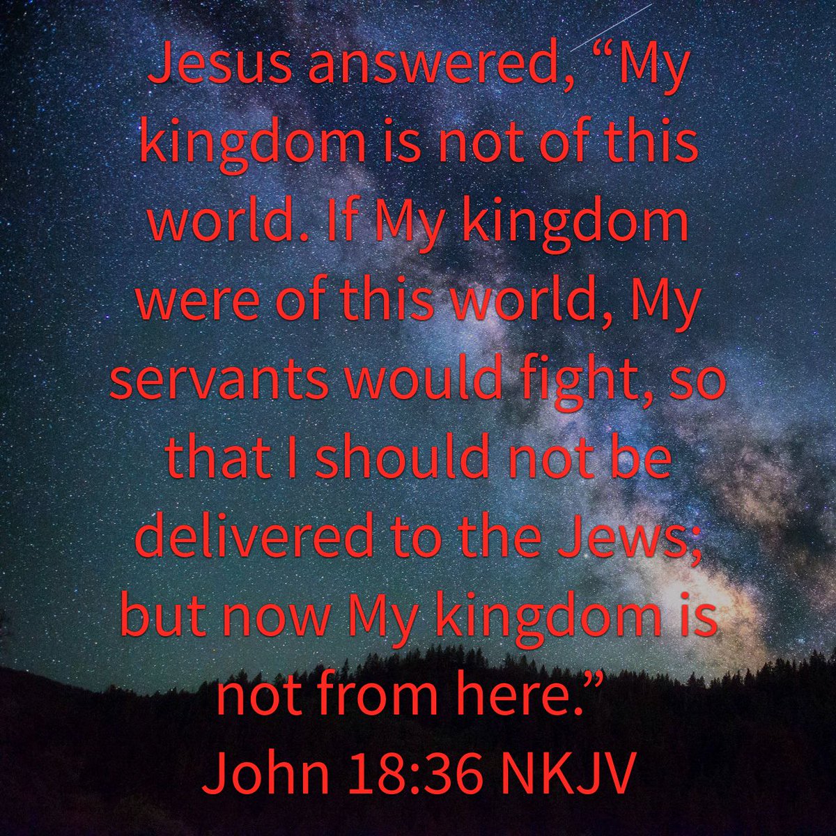 M on twitter rt pistol247 jesus answered my kingdom is not of