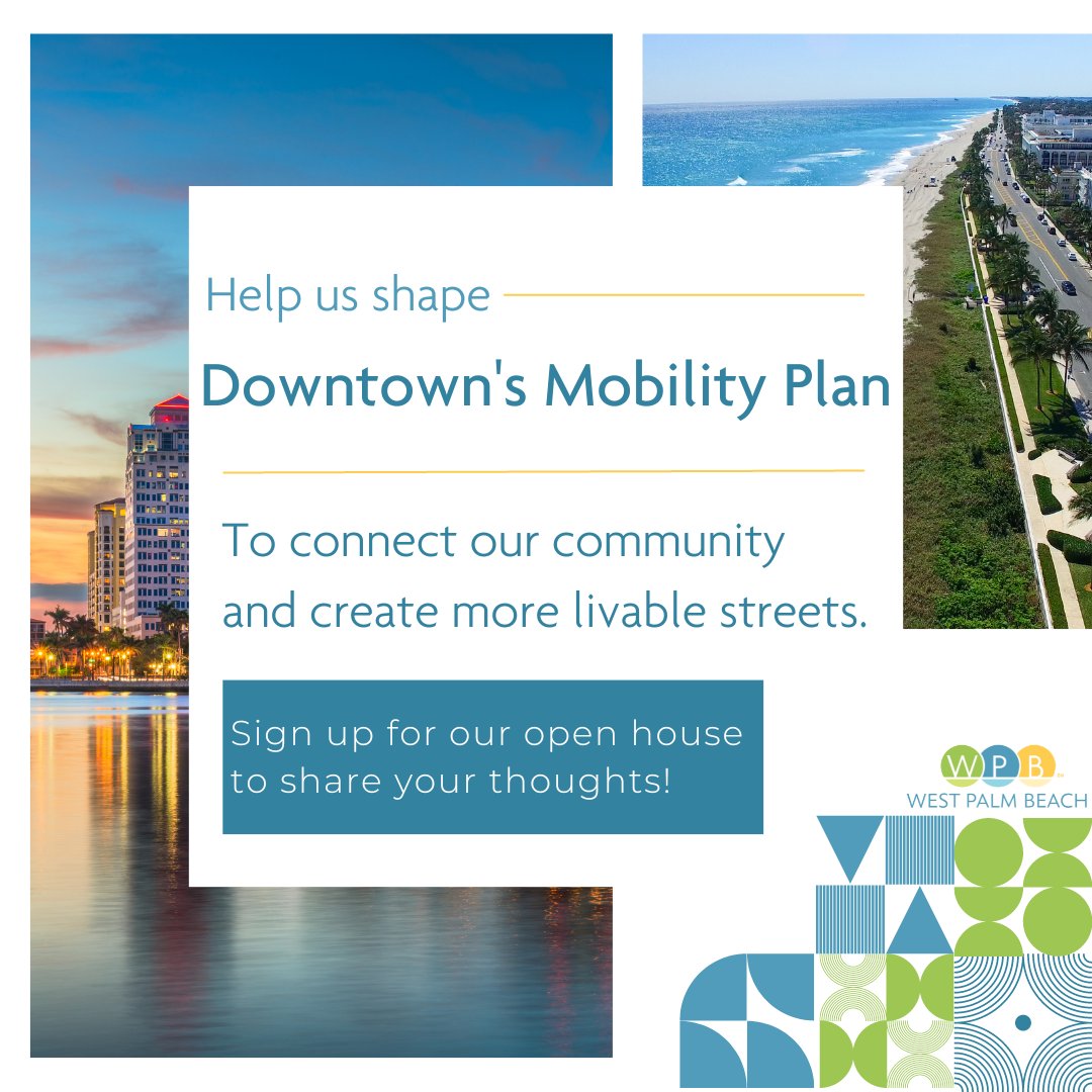 thecityofwpb's tweet photo. Join our open house event and let your voice be heard! 🗣️
Register now at the link below for the open house event today or May 20. We can't wait to hear what you have to say! 🙌✨ #OpenHouseEvent #YourOpinionMatters #TogetherWeCanImprove
Register here: https://t.co/m6c4ZhWnQs https://t.co/7uuRjSPtse