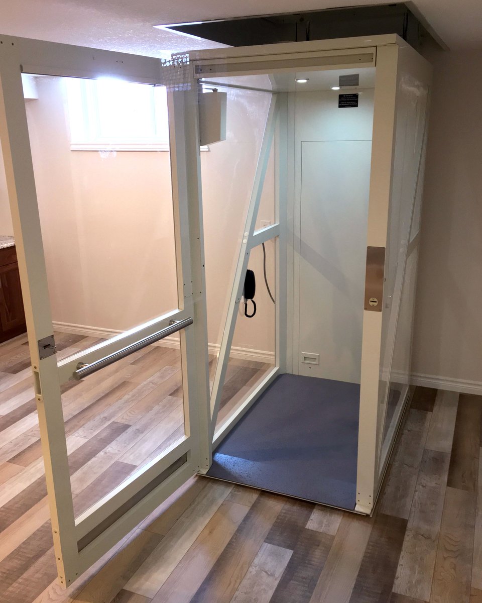 Do you believe in magic?🎩 The Savaria Telecab "vanishing" home lift fits most mobility devices with no hoistway construction required. Save on costs and space with this fantastic solution. Installed by Silver Cross London. Call them at 519-471-6938 for your home mobility needs.