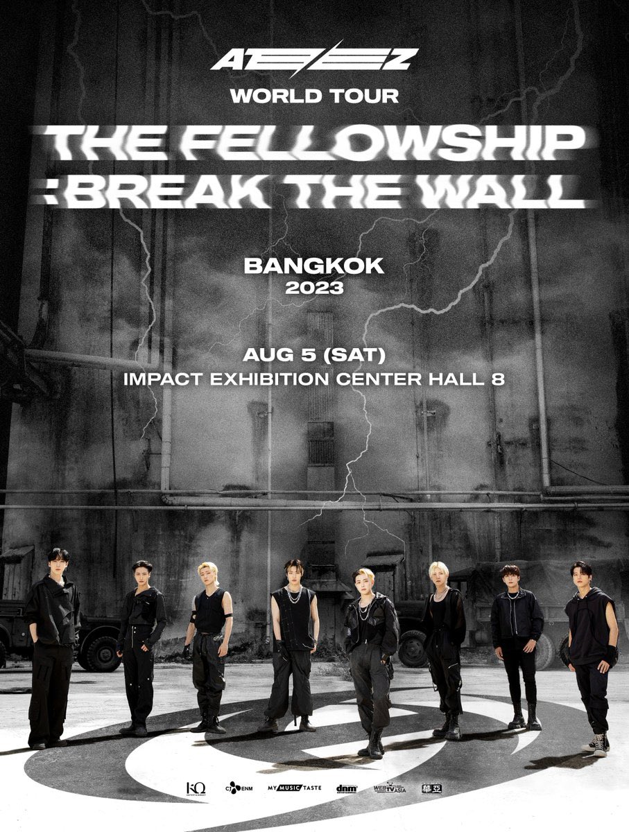 wtvathailand's tweet photo. ATEEZ WORLD TOUR [THE FELLOWSHIP : BREAK THE WALL] in BANGKOK

📅SAT 5 AUGUST 2023
📍IMPACT EXHIBITION CENTER HALL 8
⚠️ Ticket Sale Date : 1 July 2023 at 10AM(BKK) 

More details coming soon.

#TheFellowship #Break_The_Wall_BKK #ATEEZ #에이티즈 #WebTVAsiaTH https://t.co/O10ScxdEC1