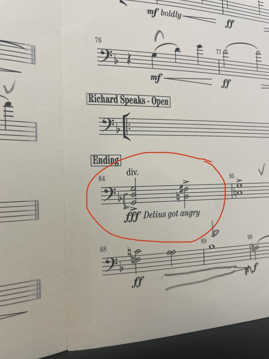 My favourite marking in this week’s @BBCSO programme, with @julesbuckley and @fatherjohnmisty