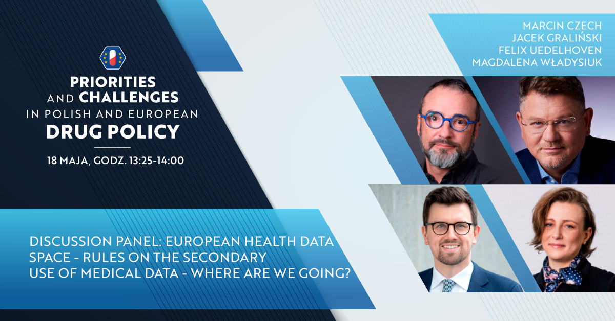 EHDS (European Health Data Space) is an EU initiative aiming to create a unified health data ecosystem in Europe. Today, @Marcin__Czech, @fuedelhoven, @WladysiukM and @gral_j discussed this topic on #DrugPolicy

#EHDS #HealthData #EuropeanUnion