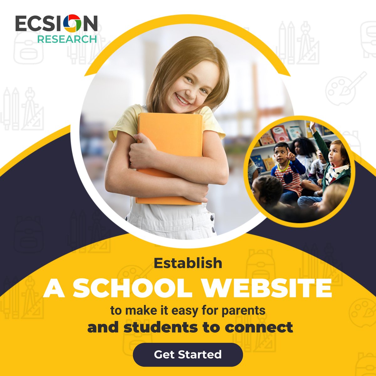 EcsionResearch's tweet photo. Ecsion Research specializes in designing websites that are both beautiful and effective. Shape up your new school website with us! We've designed it to make it easier for parents and students to connect. Sign up on. https://t.co/ibjohHLbtV 
#website #websitedesign #schoolwebsite https://t.co/3JoFkkvUuM