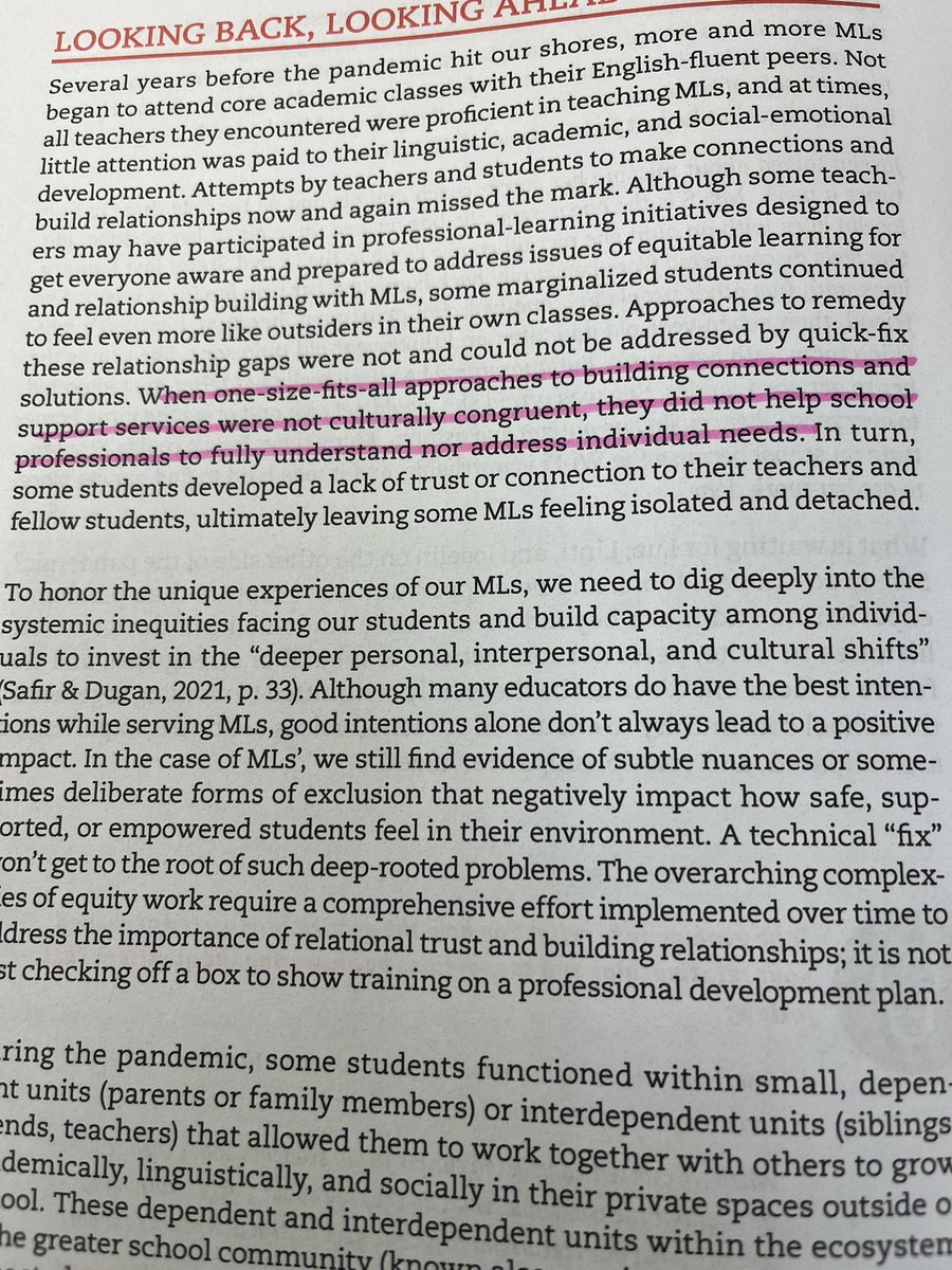 What a great way to sum up how PD for educators should and should not be. #EquityInsightsToAction