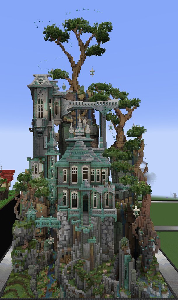 izafrodi's tweet image. A funky house I built with @deanomats for the Detailed Structures @BakeryBuilders competition #Minecraft #minecraftbuild